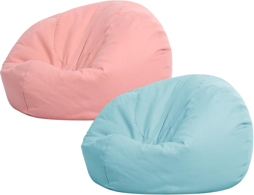 2Pcs Cotton Toy Storage Bean Bag Covers