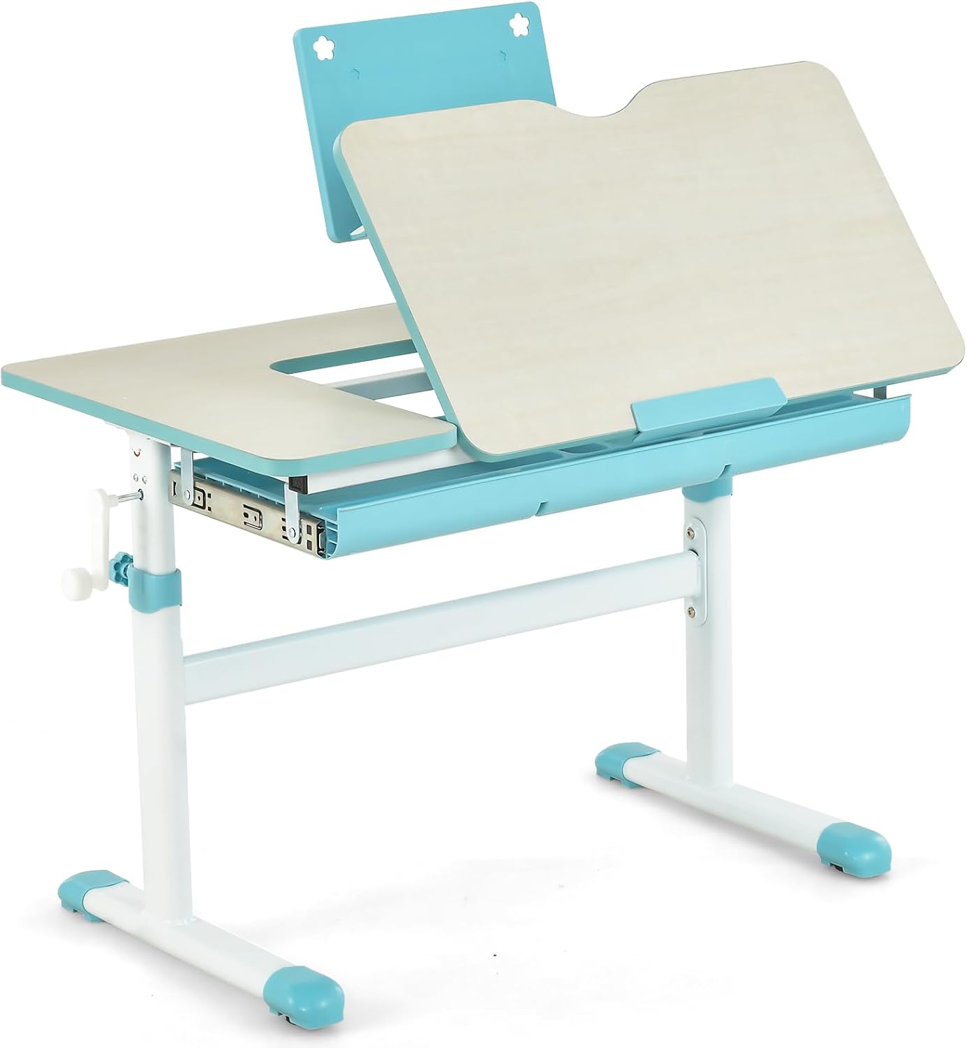 Blue Adjustable Ergonomic Kids Study Desk