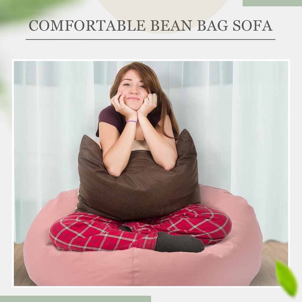 2Pcs Cotton Toy Storage Bean Bag Covers