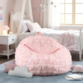 Pink Bow Storage Bean Bag Cover