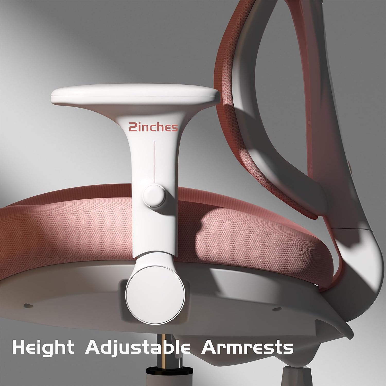 Pink Ergonomic Adjustable Kids Mesh Desk Chair