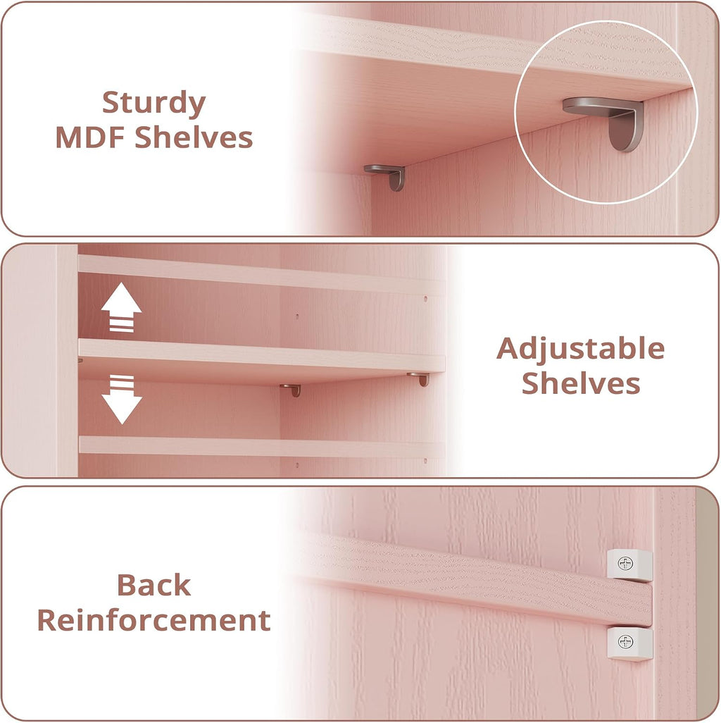 8-Tier Tall Narrow Corner Bookshelf