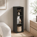 3-Cube Espresso Storage Bookshelf