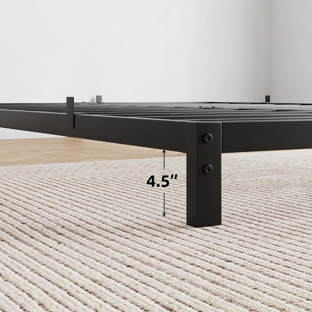 Metal Twin Storage Platform Bed Frame