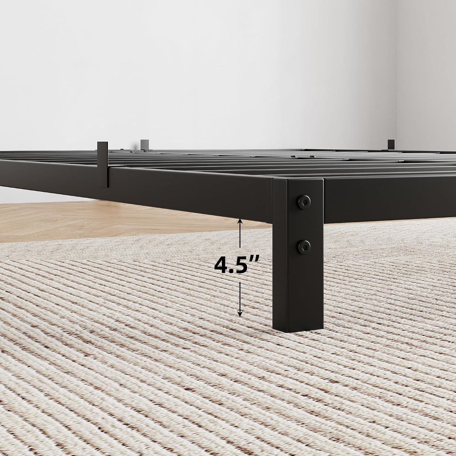 Metal Twin Storage Platform Bed Frame