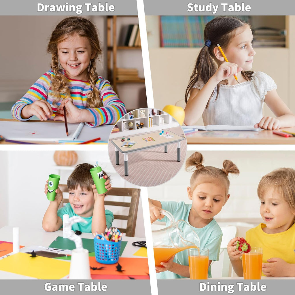 7 Level Adjustable Kids Graffiti Activity Table