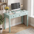 Green Small Writing Makeup Desk With Drawers
