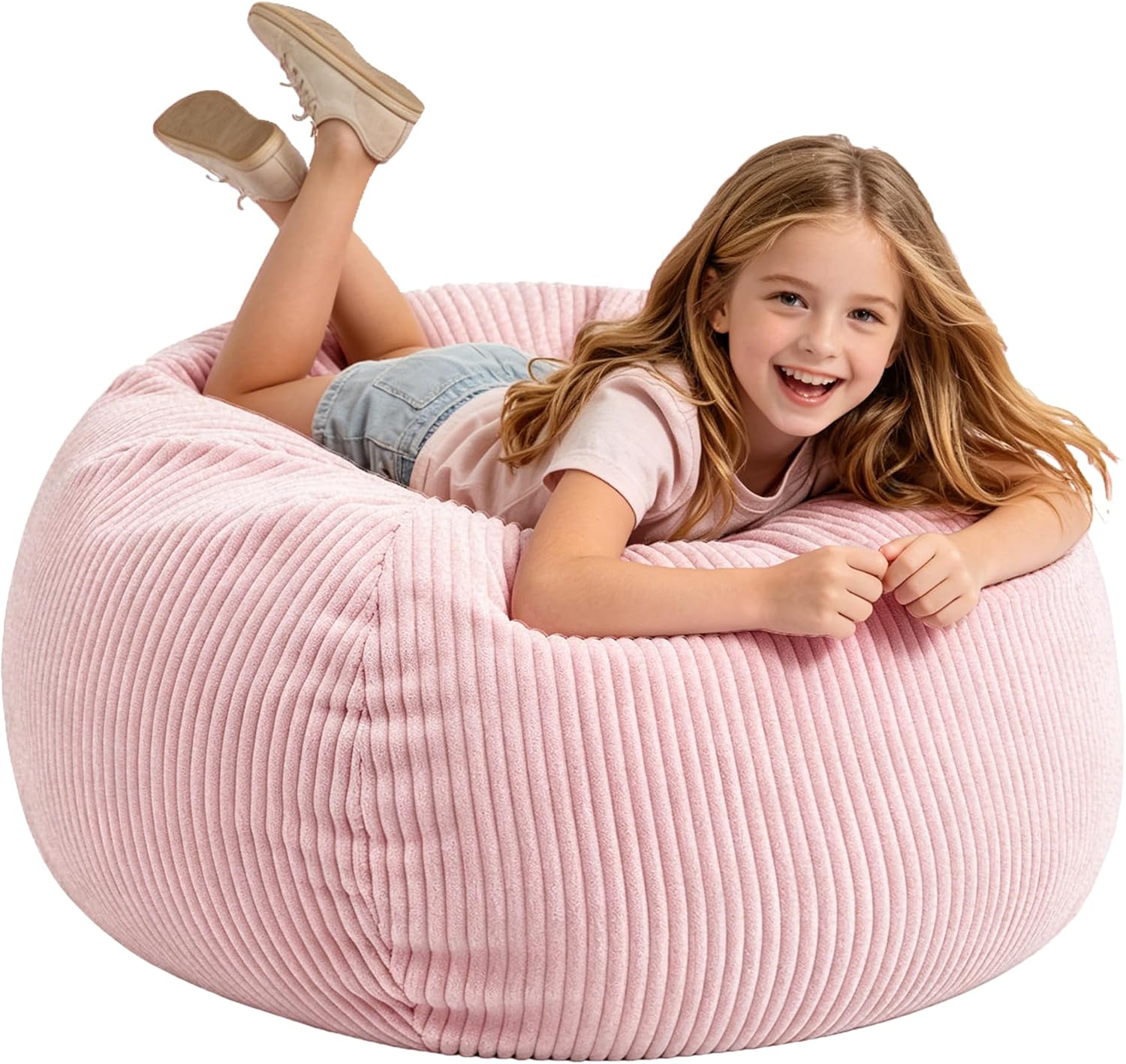Corduroy Memory Foam Kids Bean Bag Chair
