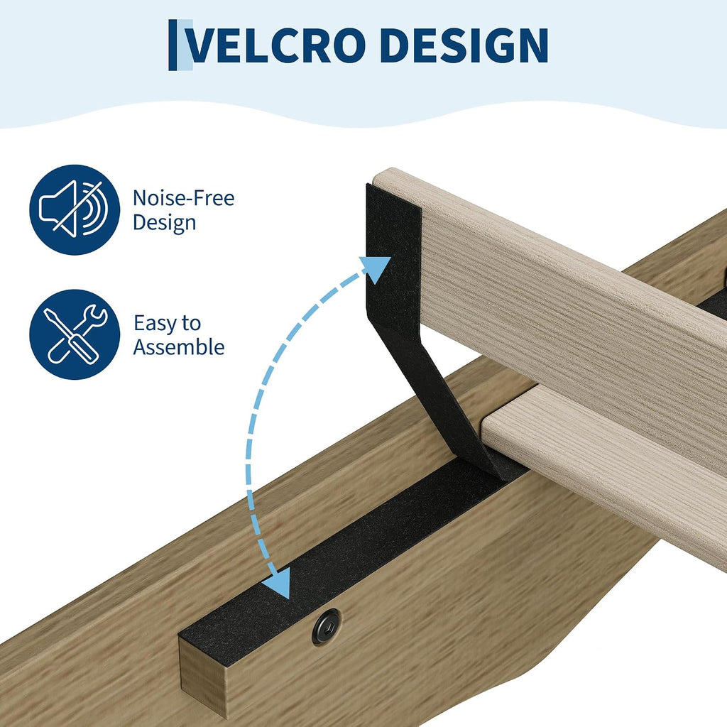 Wave Wood Twin Platform Bed Frame