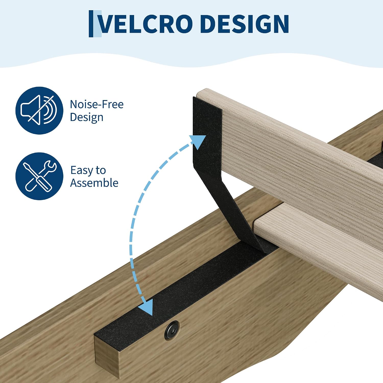 Wave Wood Twin Platform Bed Frame