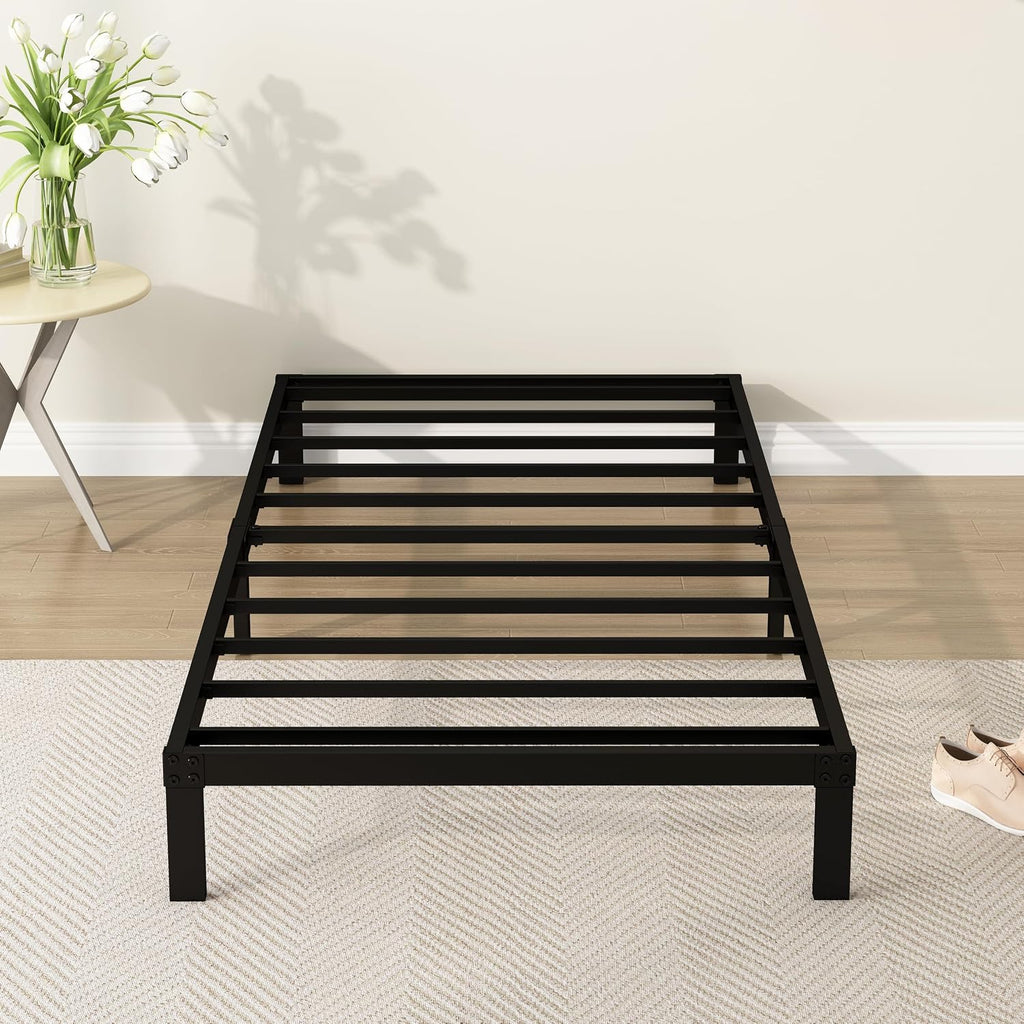 Black Low Twin Metal Bed Frame