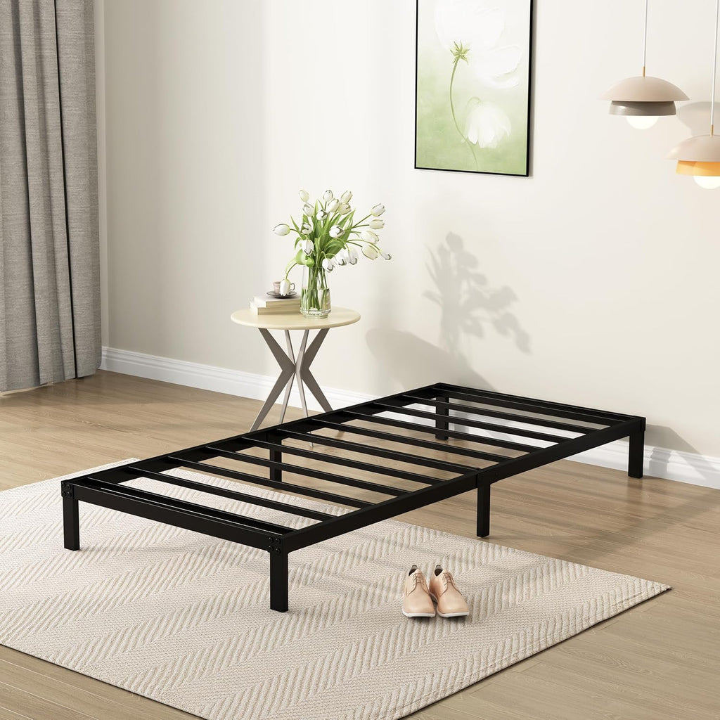 Black Low Twin Metal Bed Frame