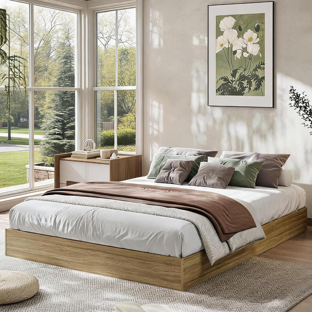 Wood Queen Platform Bed Frame